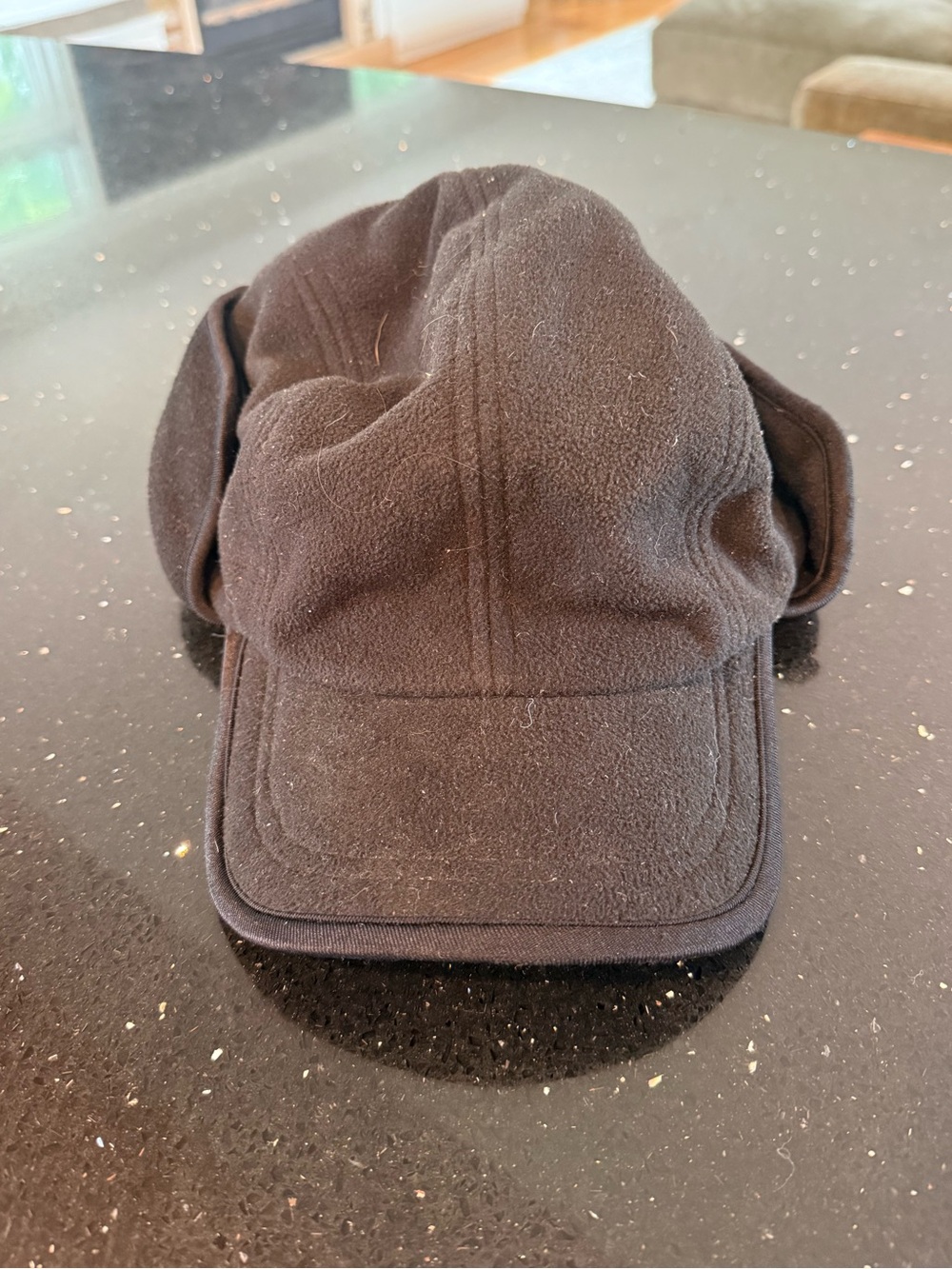 Aqua Jacob Ash Holdings Men's Black Fleece Earflap Cap